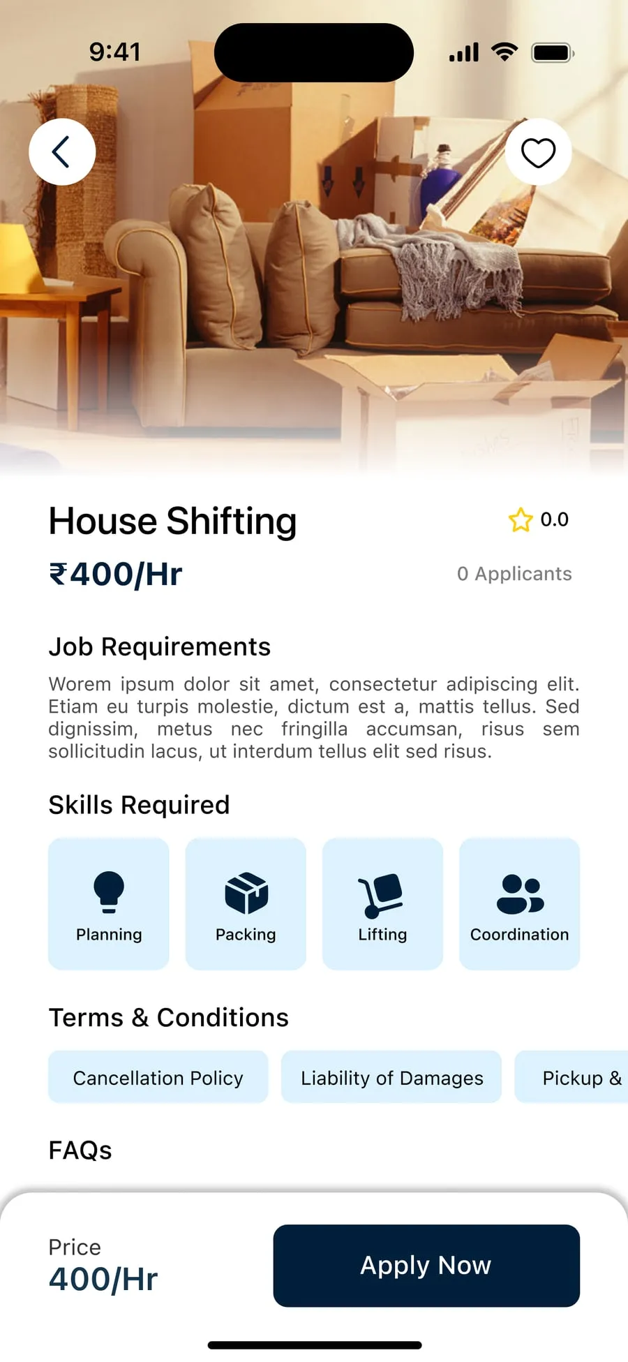 WorkMaster X — Job detail